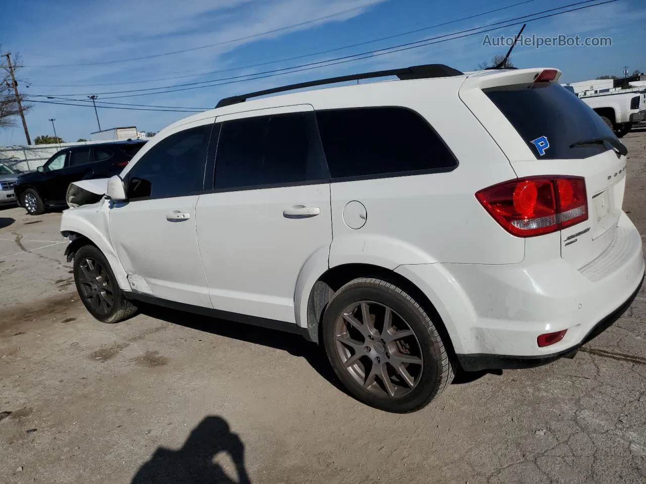 2016 Dodge Journey R/t White vin: 3C4PDDEG0GT160358