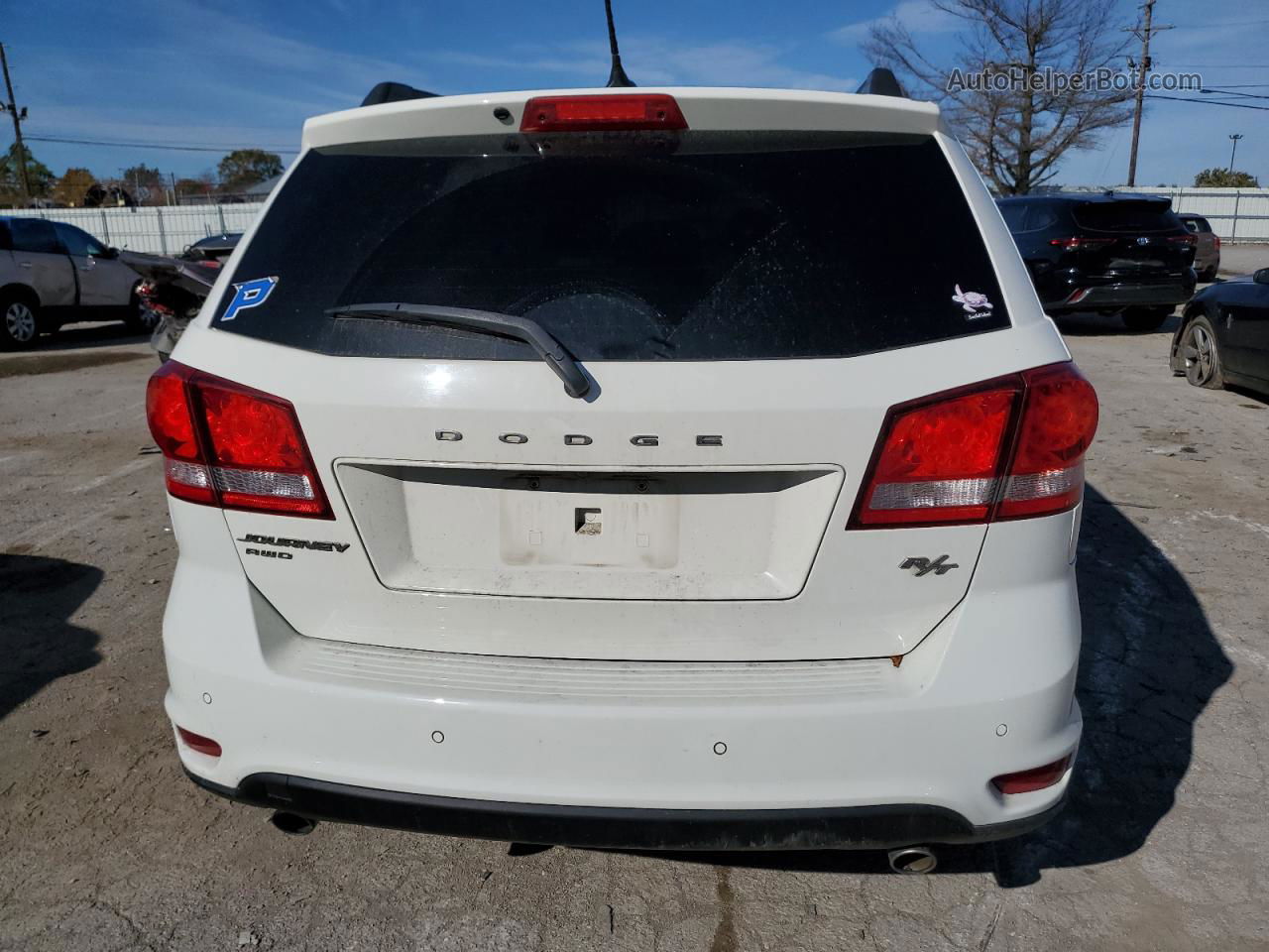 2016 Dodge Journey R/t White vin: 3C4PDDEG0GT160358