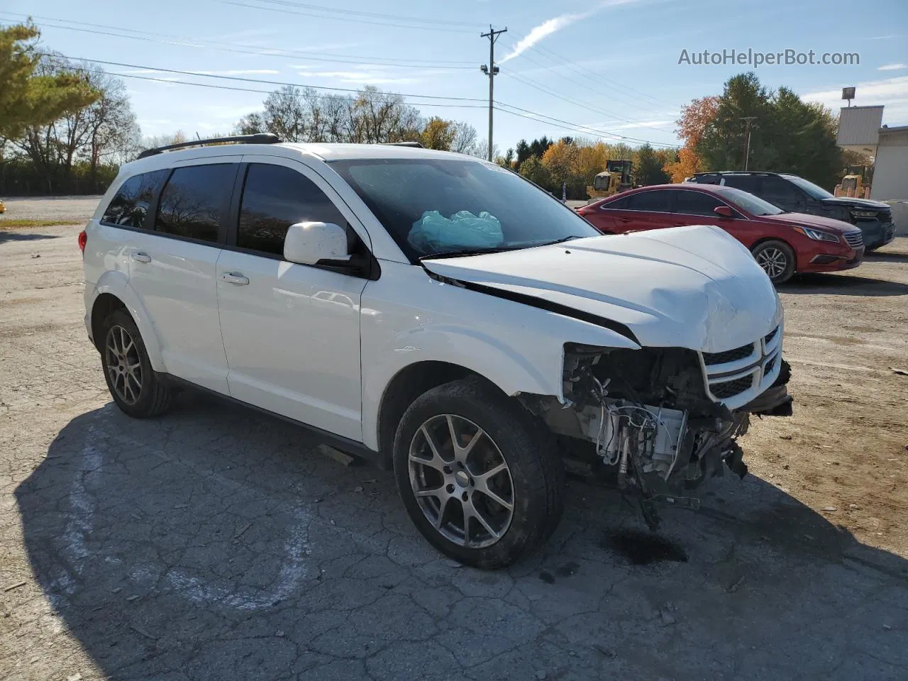 2016 Dodge Journey R/t White vin: 3C4PDDEG0GT160358