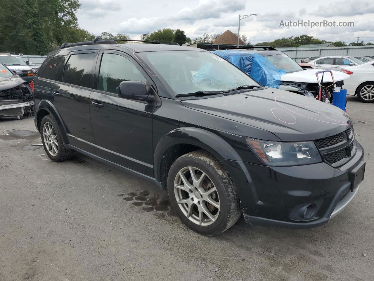 2014 Dodge Journey R/t Черный vin: 3C4PDDEG1ET141184