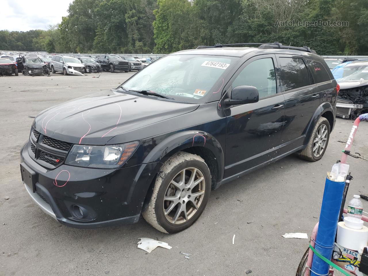 2014 Dodge Journey R/t Черный vin: 3C4PDDEG1ET141184