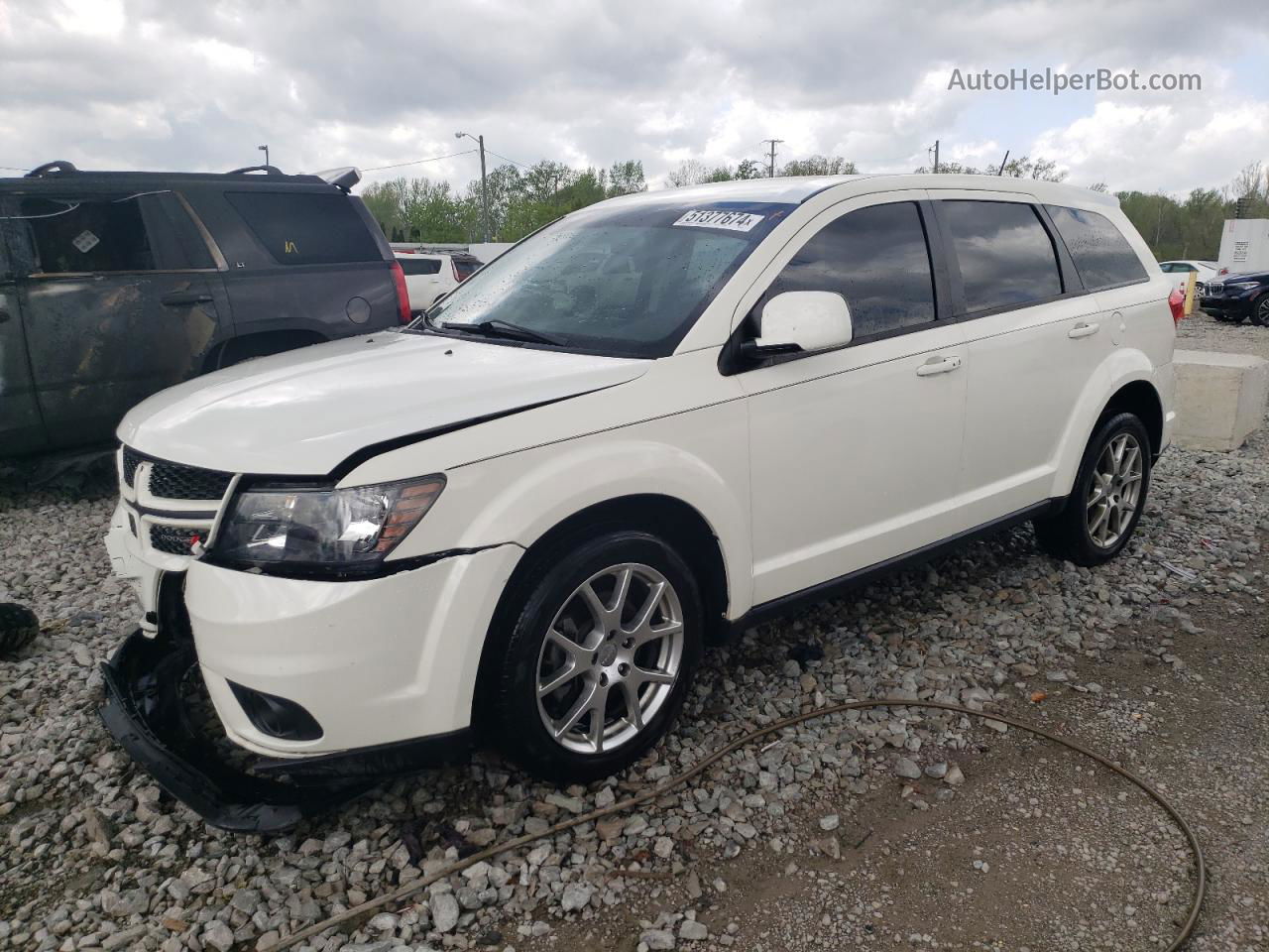 2017 Dodge Journey Gt White vin: 3C4PDDEG1HT505477