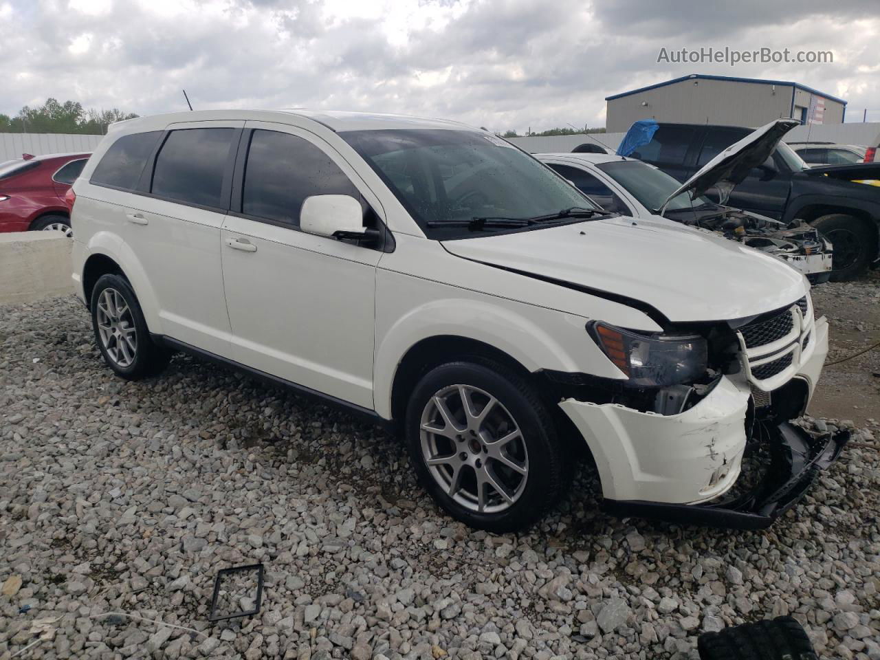 2017 Dodge Journey Gt White vin: 3C4PDDEG1HT505477