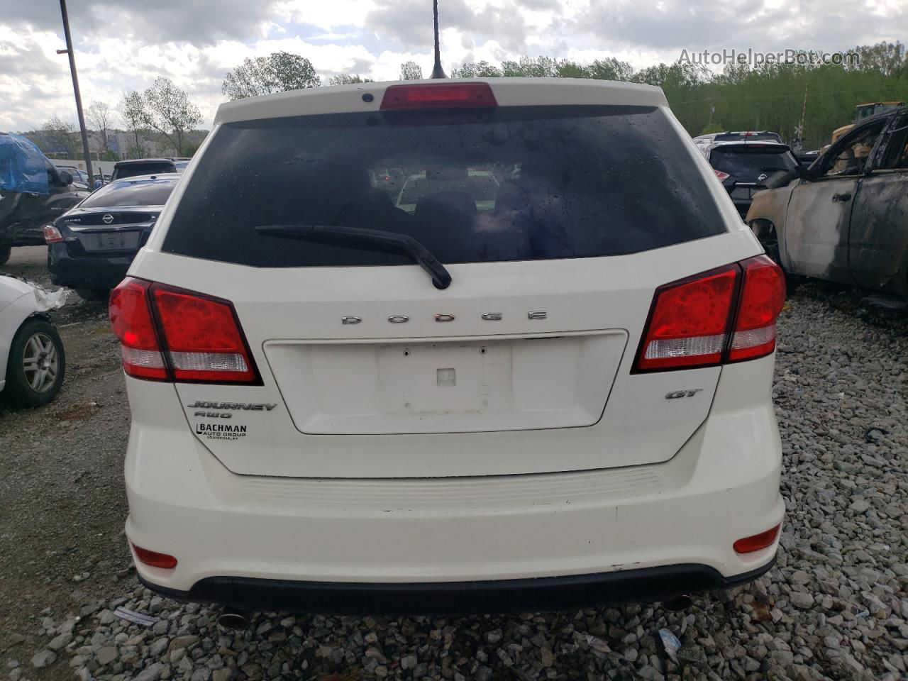 2017 Dodge Journey Gt White vin: 3C4PDDEG1HT505477