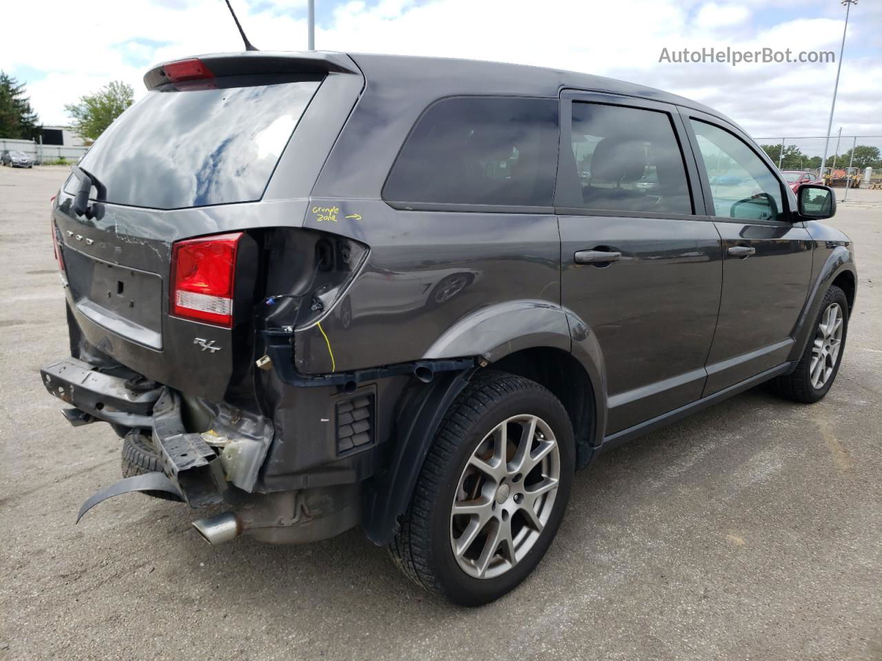 2016 Dodge Journey R/t Silver vin: 3C4PDDEG3GT151301