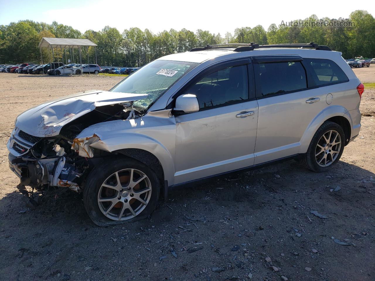 2014 Dodge Journey R/t Silver vin: 3C4PDDEG4ET161722