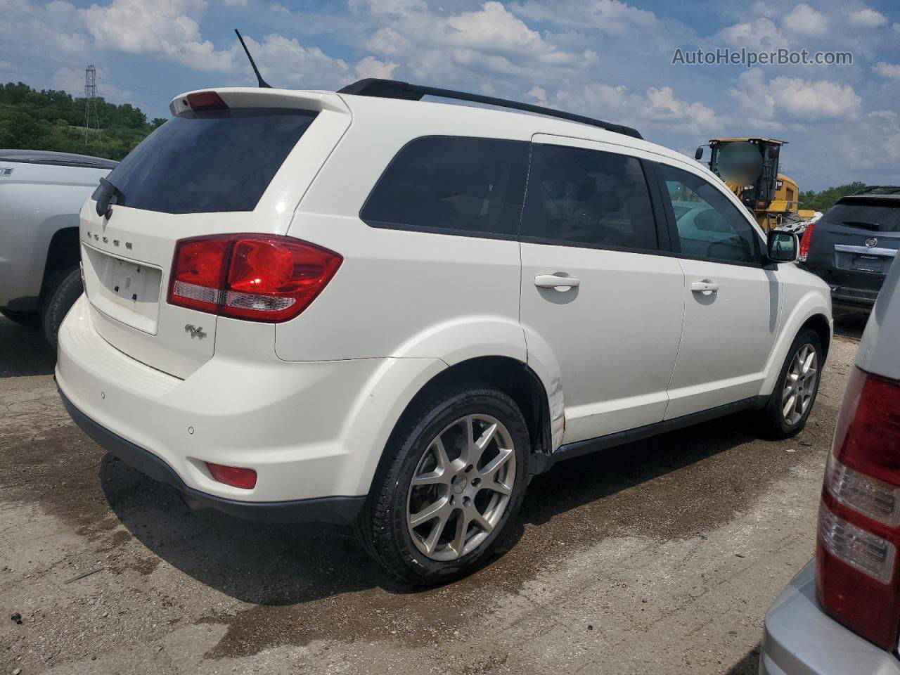 2014 Dodge Journey R/t White vin: 3C4PDDEG4ET289961