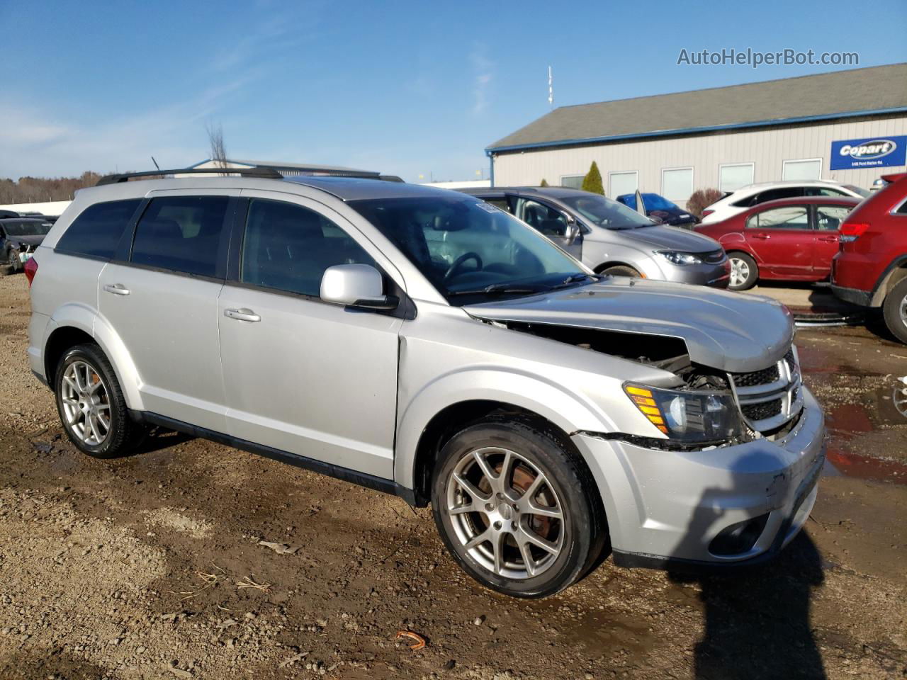 2014 Dodge Journey R/t Серебряный vin: 3C4PDDEG5ET124159