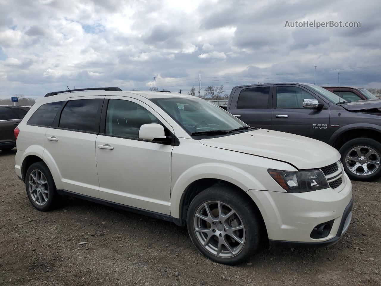 2015 Dodge Journey R/t White vin: 3C4PDDEG5FT601349