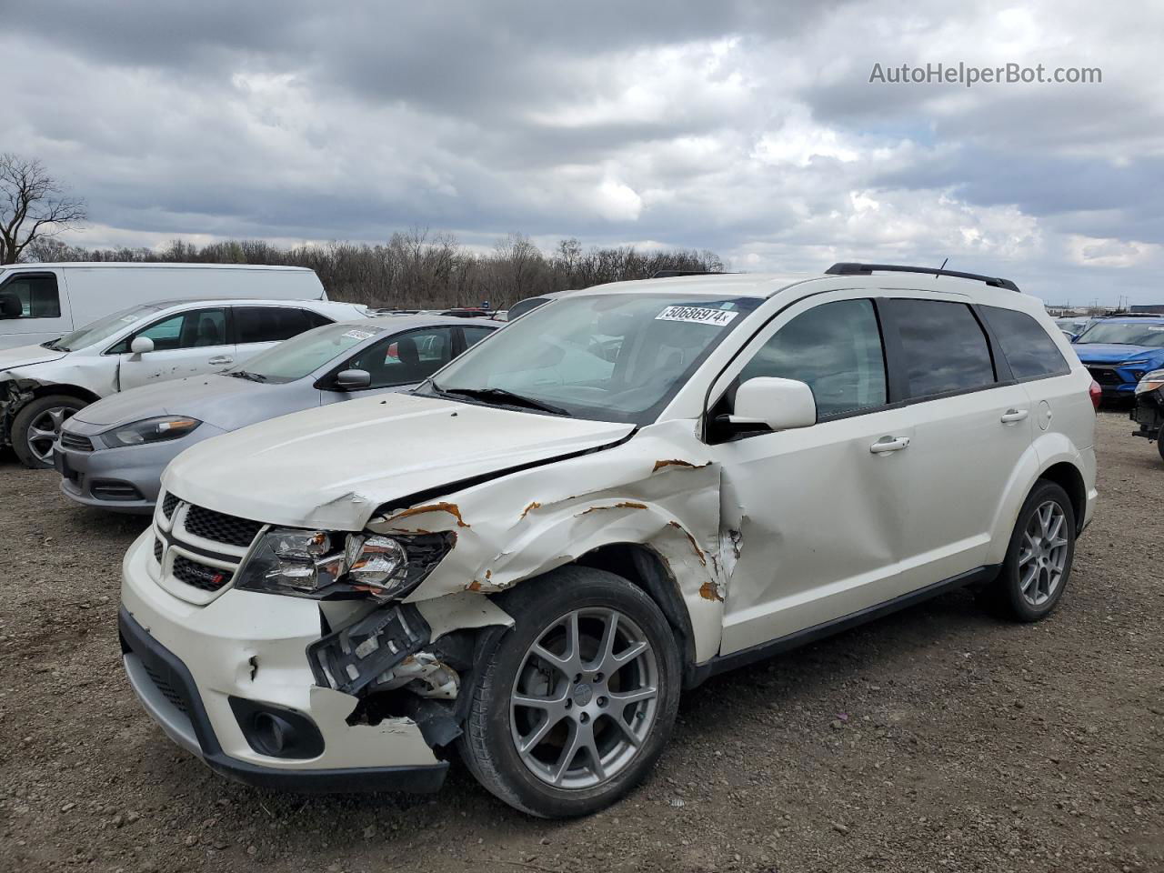 2015 Dodge Journey R/t Белый vin: 3C4PDDEG5FT601349