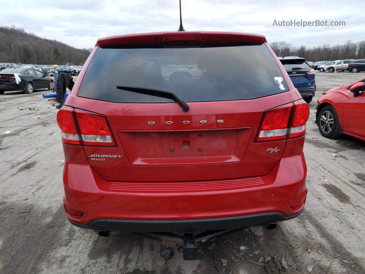 2016 Dodge Journey R/t Красный vin: 3C4PDDEG5GT242909