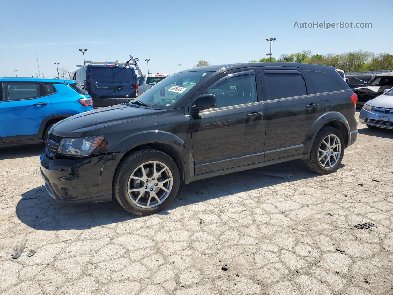 2014 Dodge Journey R/t Черный vin: 3C4PDDEG6ET312835