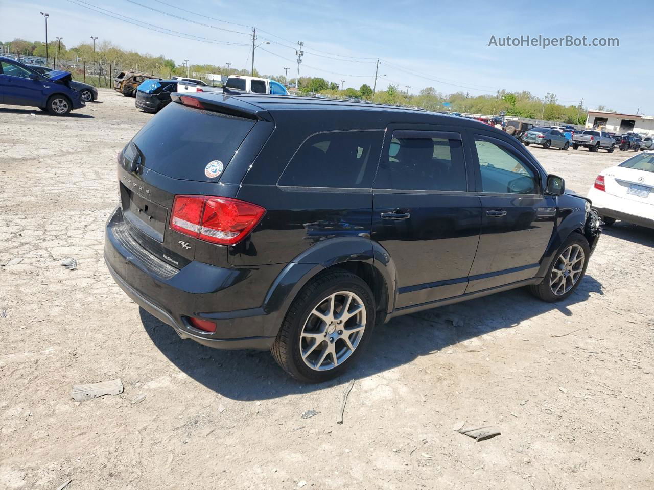 2014 Dodge Journey R/t Черный vin: 3C4PDDEG6ET312835