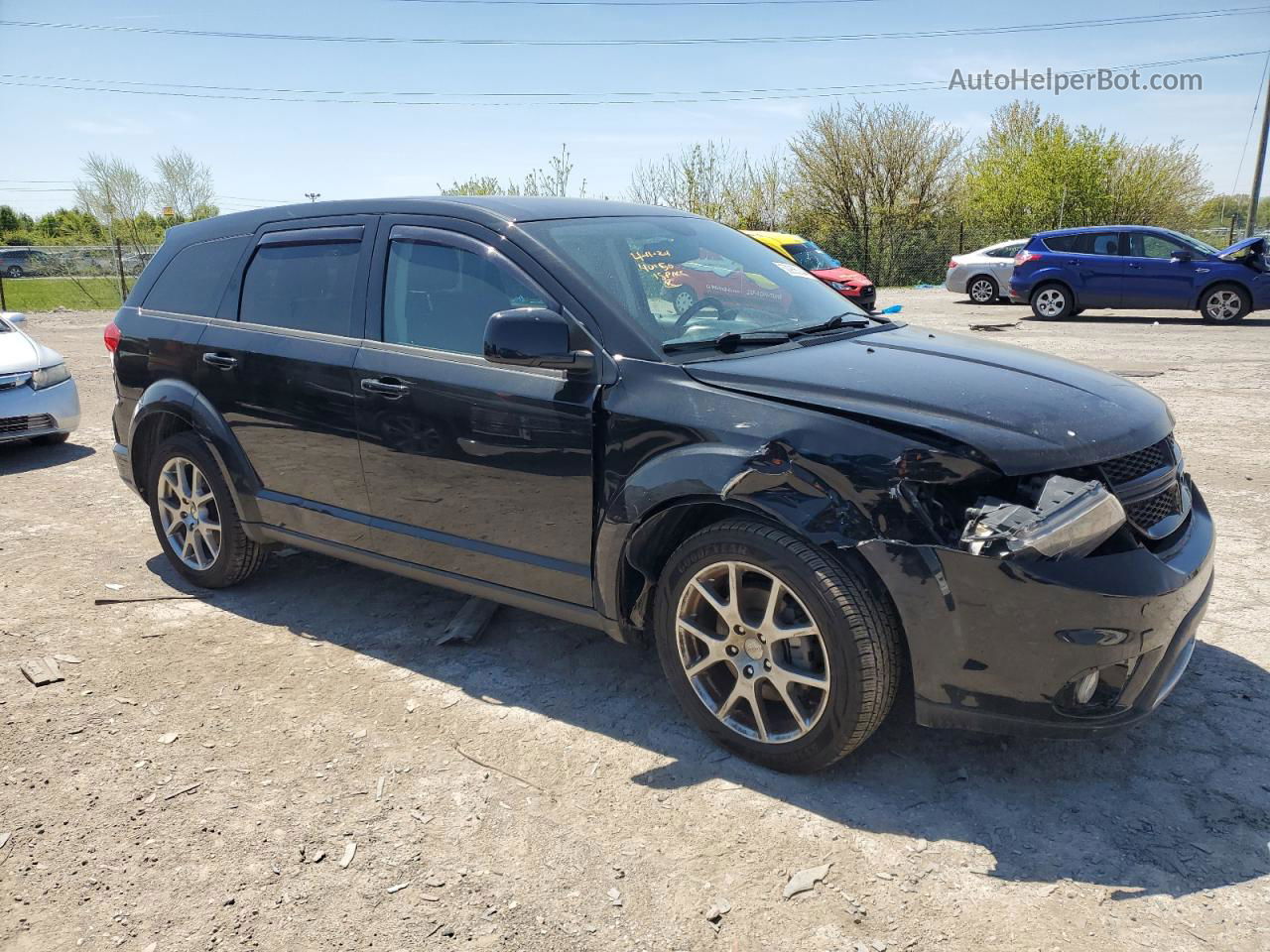 2014 Dodge Journey R/t Черный vin: 3C4PDDEG6ET312835