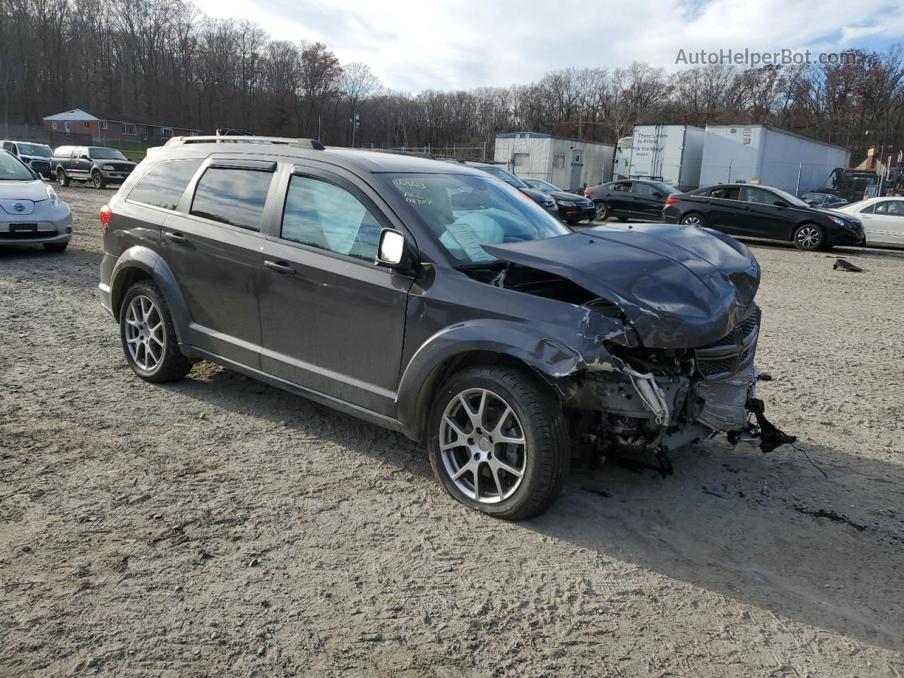 2016 Dodge Journey R/t Gray vin: 3C4PDDEG6GT244569