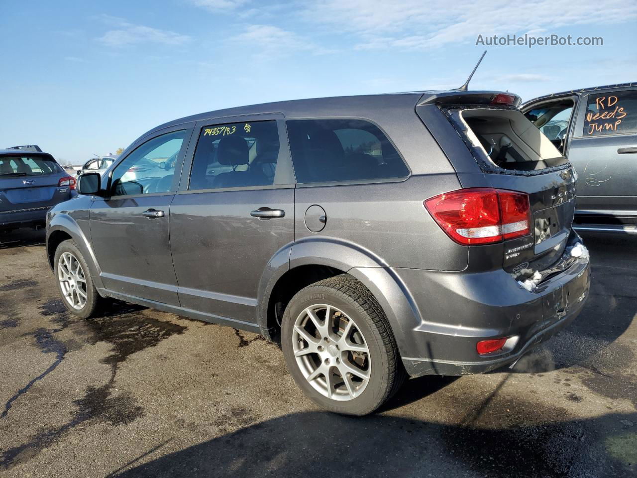 2017 Dodge Journey Gt Gray vin: 3C4PDDEG6HT595693