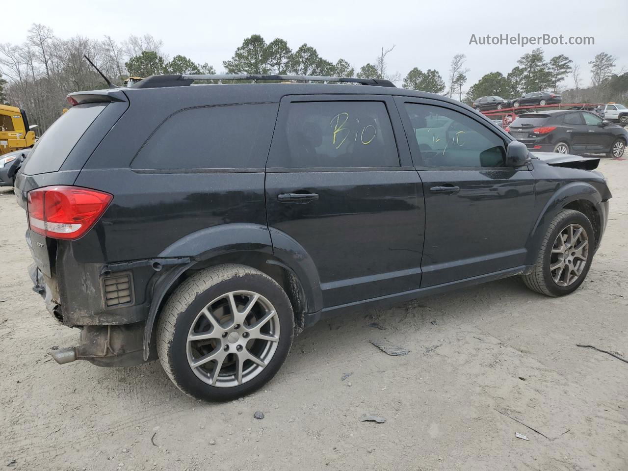 2017 Dodge Journey Gt Черный vin: 3C4PDDEG7HT583293