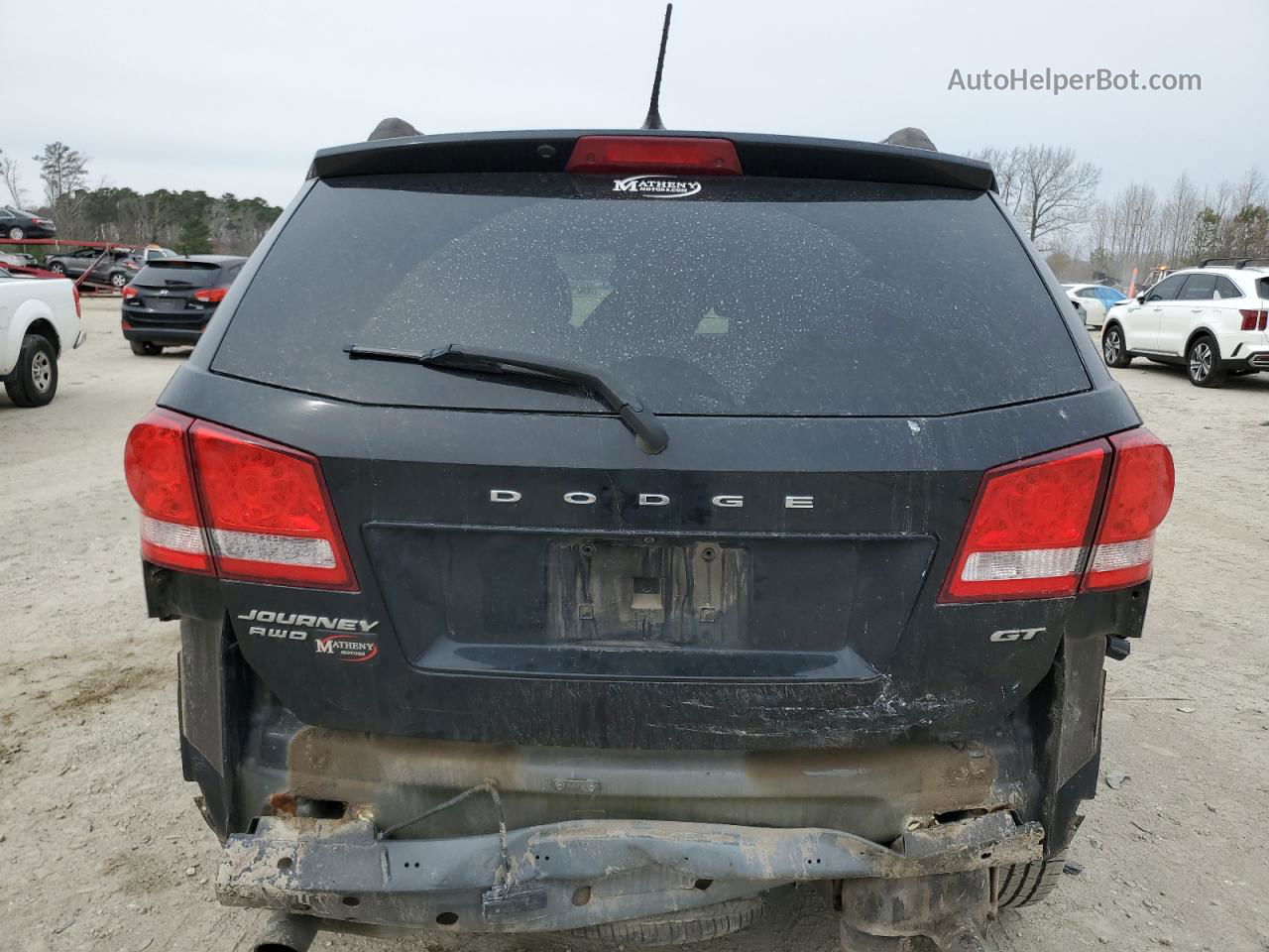 2017 Dodge Journey Gt Черный vin: 3C4PDDEG7HT583293