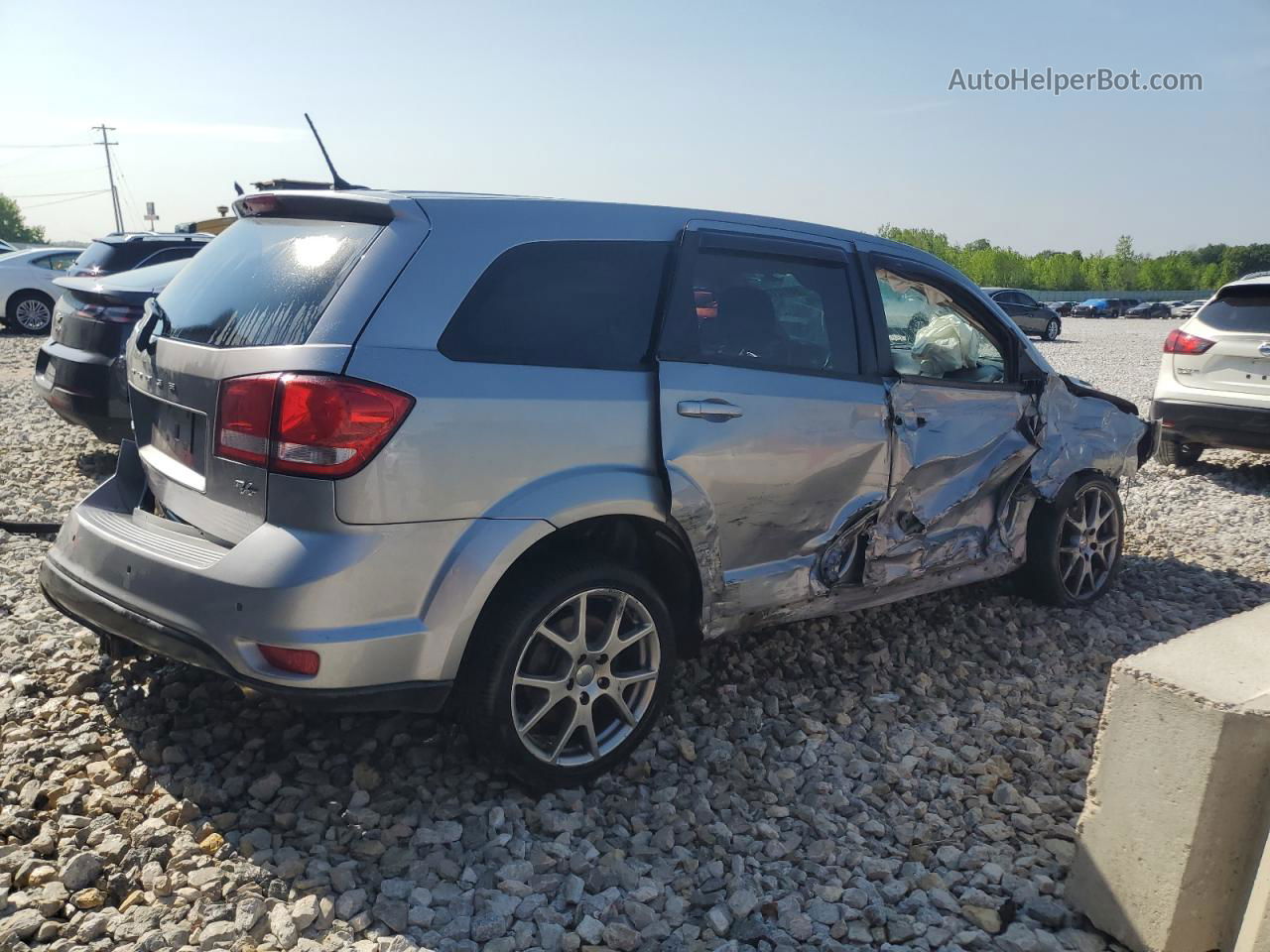 2015 Dodge Journey R/t Silver vin: 3C4PDDEG8FT680712