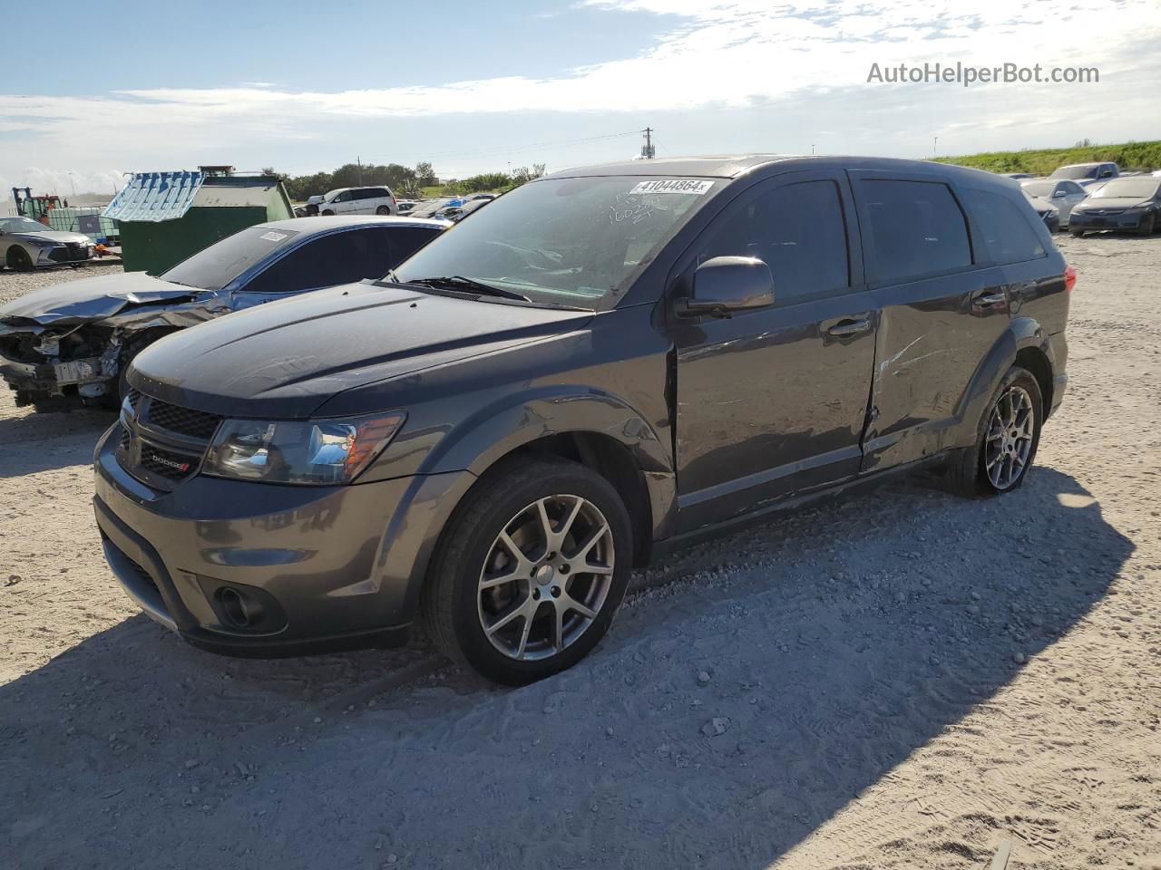 2016 Dodge Journey R/t Gray vin: 3C4PDDEG8GT160284