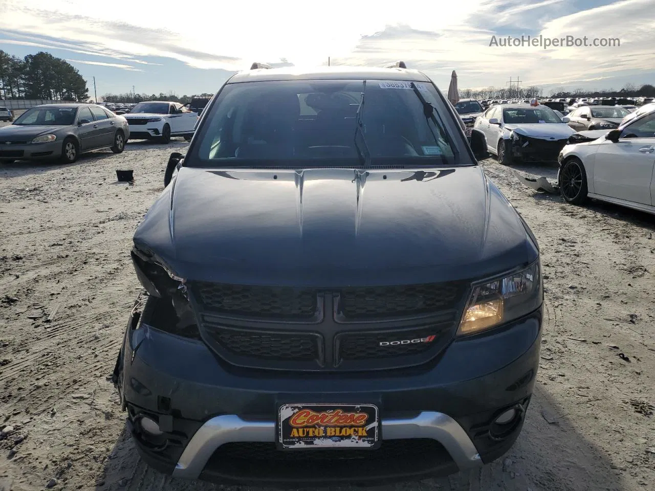 2015 Dodge Journey Crossroad Blue vin: 3C4PDDGG0FT709407