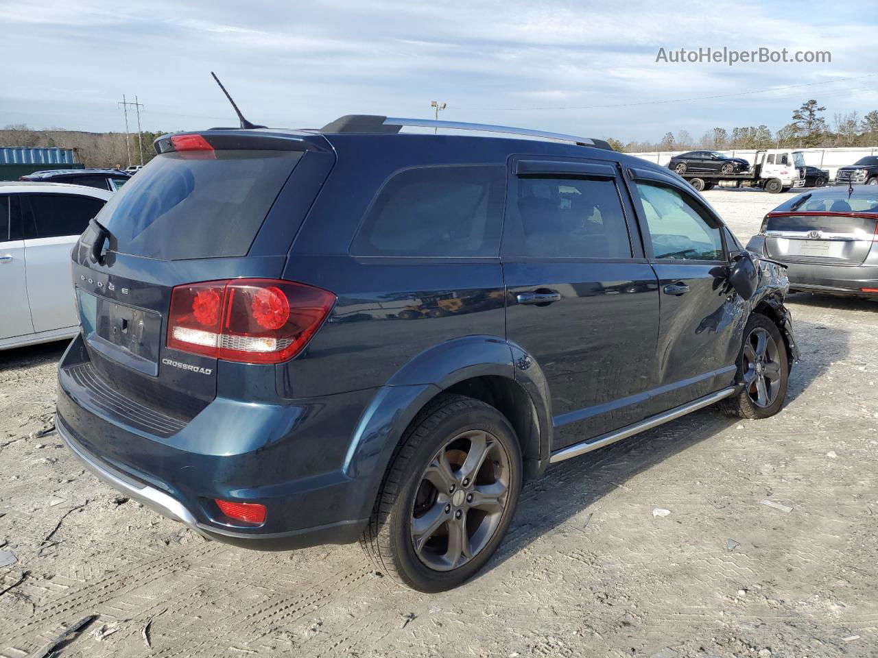 2015 Dodge Journey Crossroad Blue vin: 3C4PDDGG0FT709407