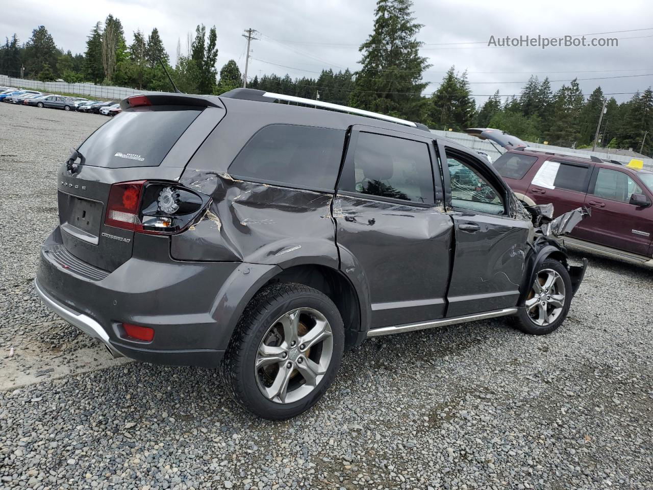 2016 Dodge Journey Crossroad Charcoal vin: 3C4PDDGG0GT173270