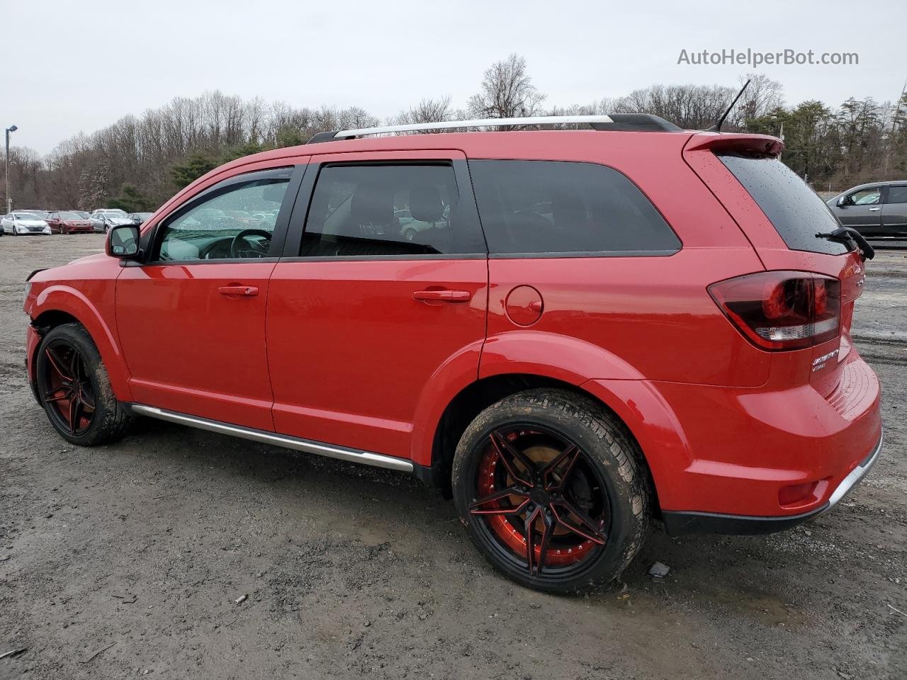 2016 Dodge Journey Crossroad Red vin: 3C4PDDGG1GT150516