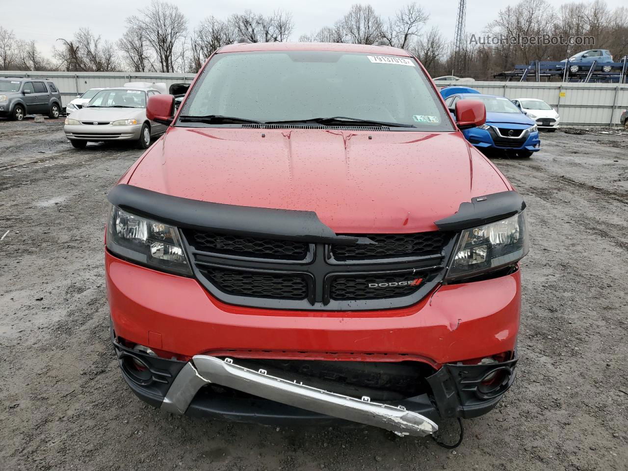 2016 Dodge Journey Crossroad Red vin: 3C4PDDGG1GT150516