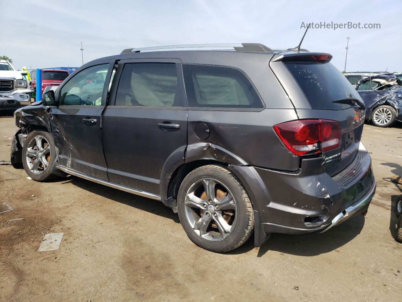 2016 Dodge Journey Crossroad Gray vin: 3C4PDDGG1GT227532