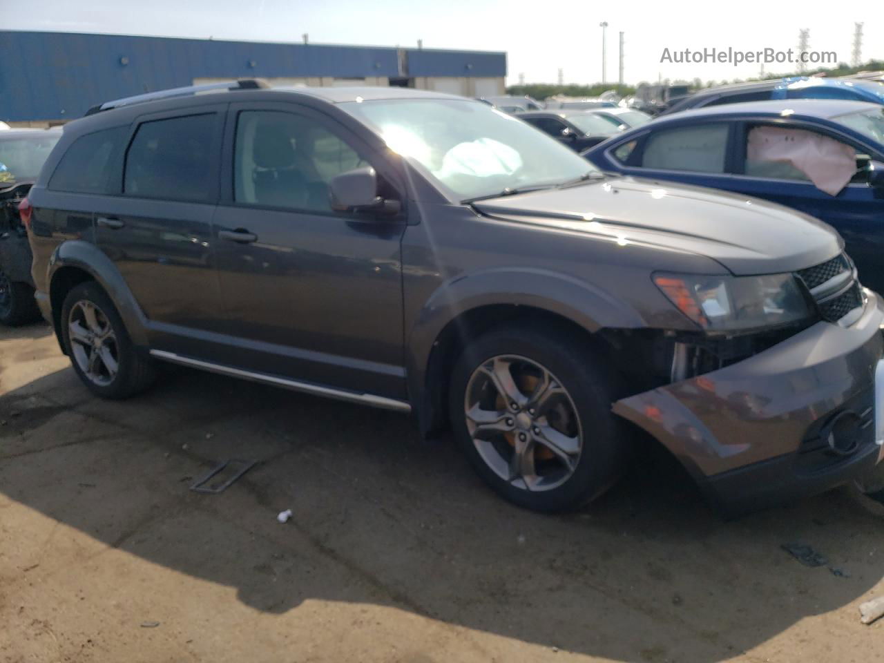 2016 Dodge Journey Crossroad Gray vin: 3C4PDDGG1GT227532