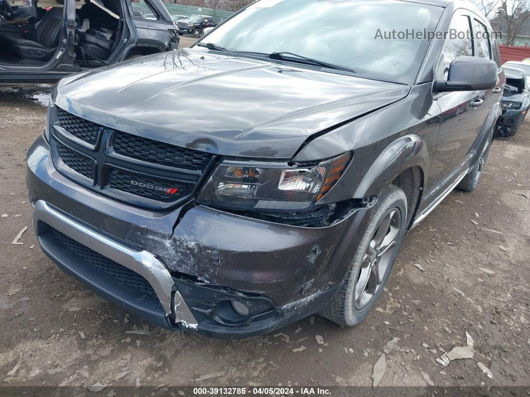 2017 Dodge Journey Crossroad Plus Awd Gray vin: 3C4PDDGG1HT545894