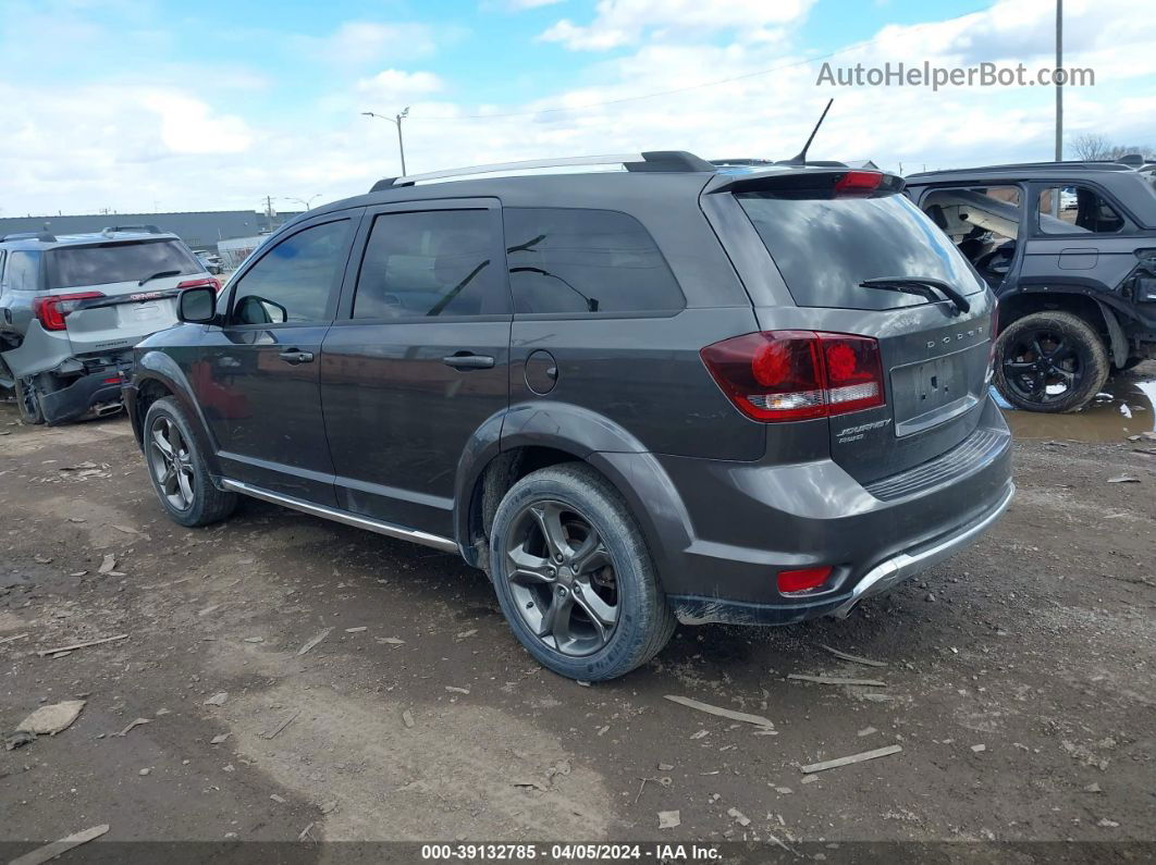 2017 Dodge Journey Crossroad Plus Awd Gray vin: 3C4PDDGG1HT545894