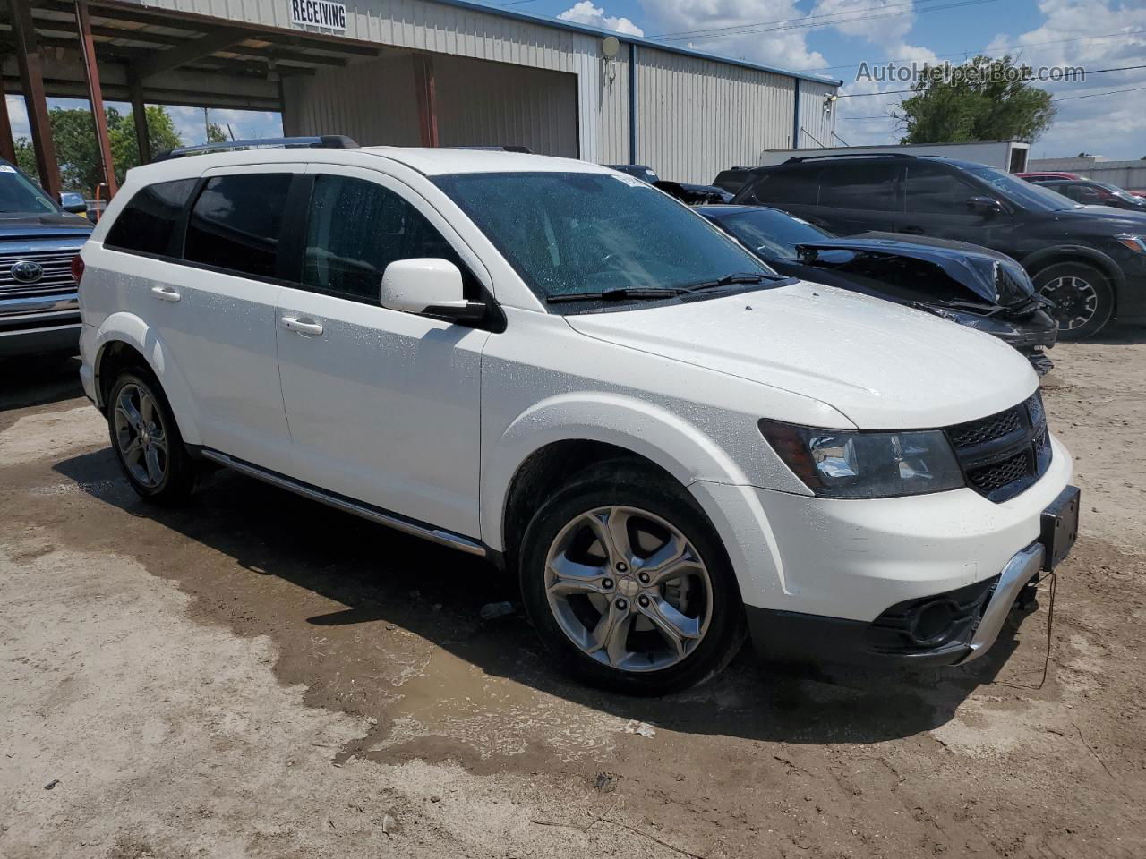 2017 Dodge Journey Crossroad White vin: 3C4PDDGG1HT574991