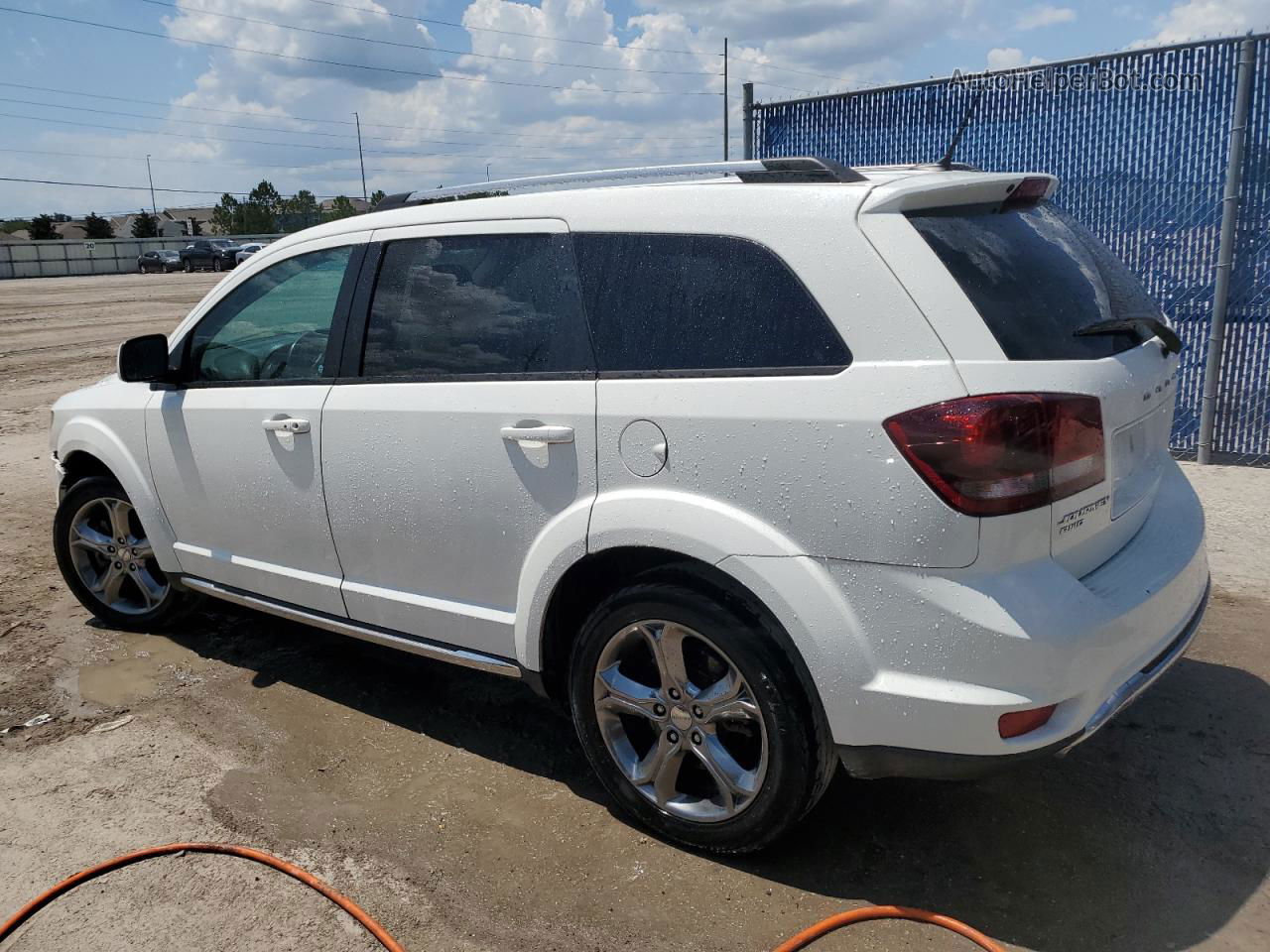 2017 Dodge Journey Crossroad White vin: 3C4PDDGG1HT574991