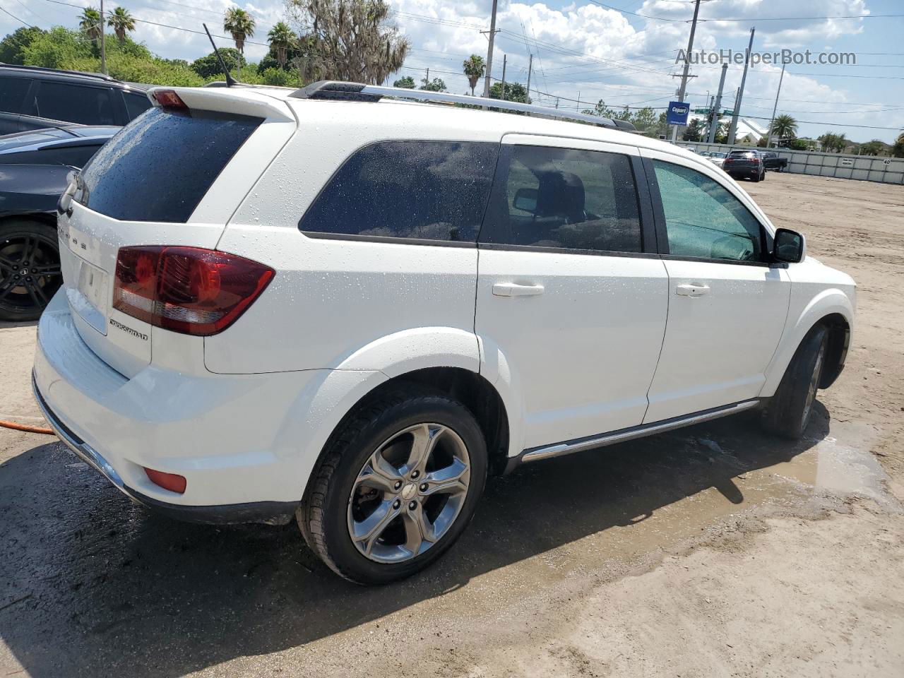 2017 Dodge Journey Crossroad White vin: 3C4PDDGG1HT574991