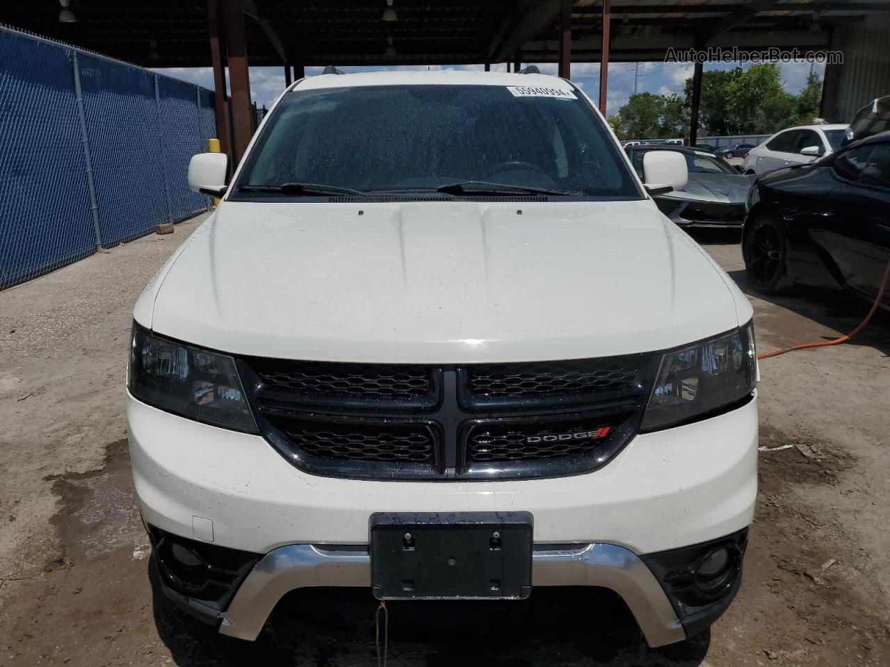 2017 Dodge Journey Crossroad White vin: 3C4PDDGG1HT574991