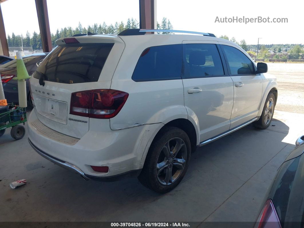 2017 Dodge Journey Crossroad Plus Awd White vin: 3C4PDDGG1HT595534