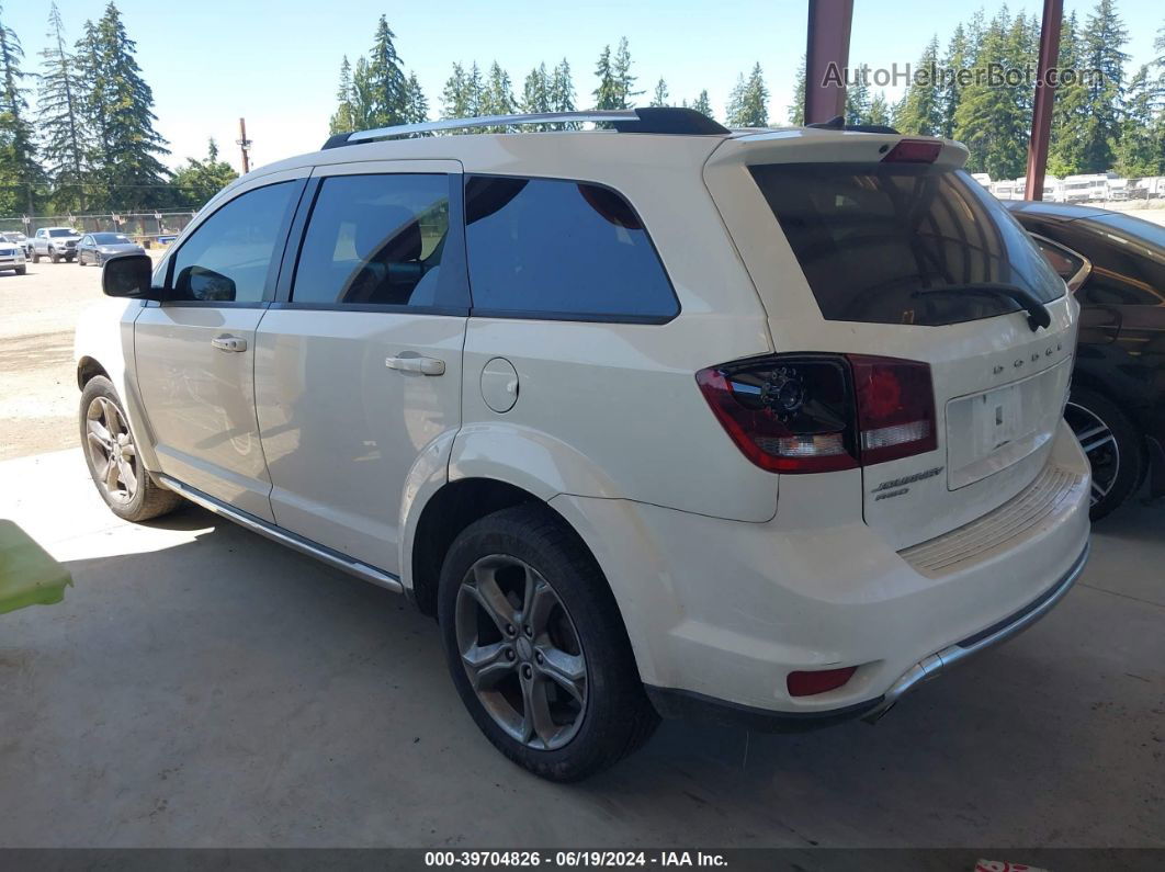 2017 Dodge Journey Crossroad Plus Awd White vin: 3C4PDDGG1HT595534