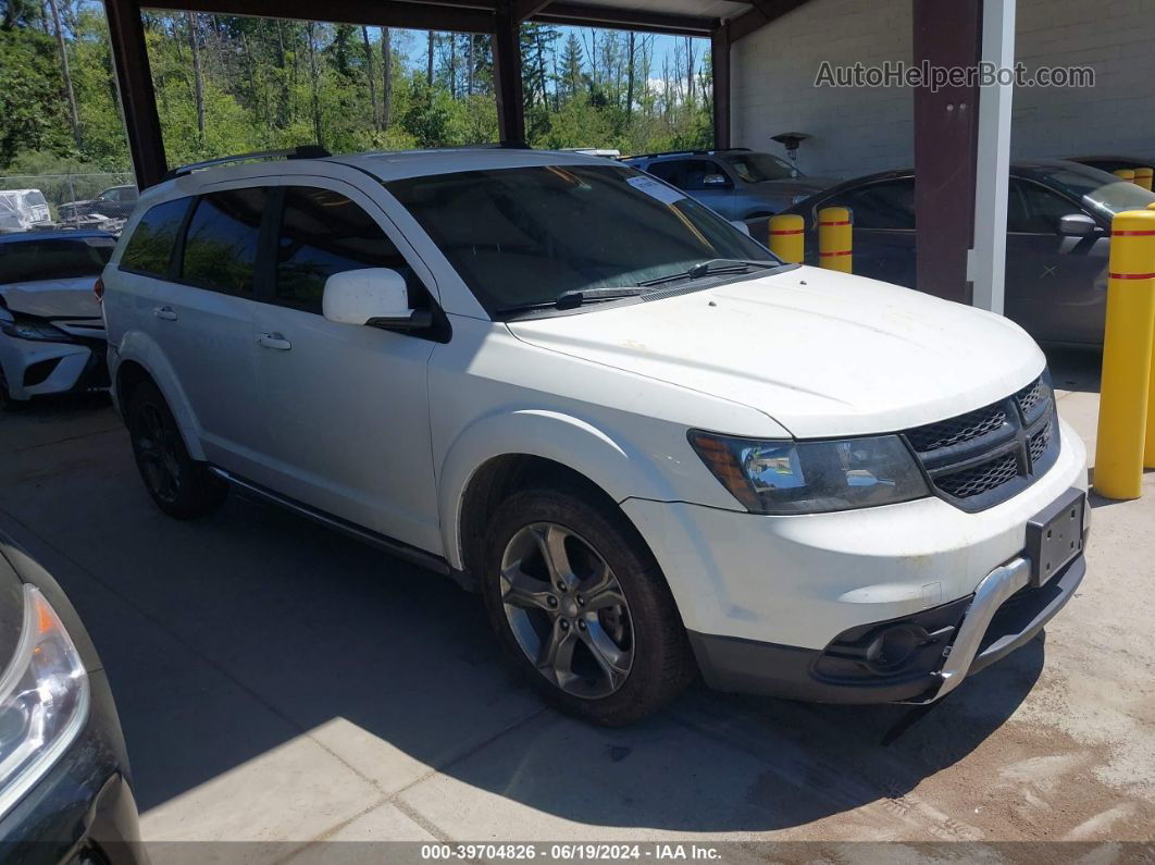 2017 Dodge Journey Crossroad Plus Awd White vin: 3C4PDDGG1HT595534