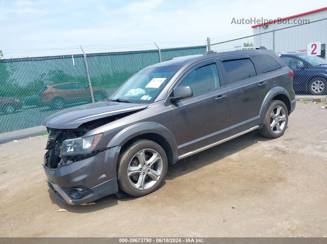 2017 Dodge Journey Crossroad Awd Gray vin: 3C4PDDGG1HT603986