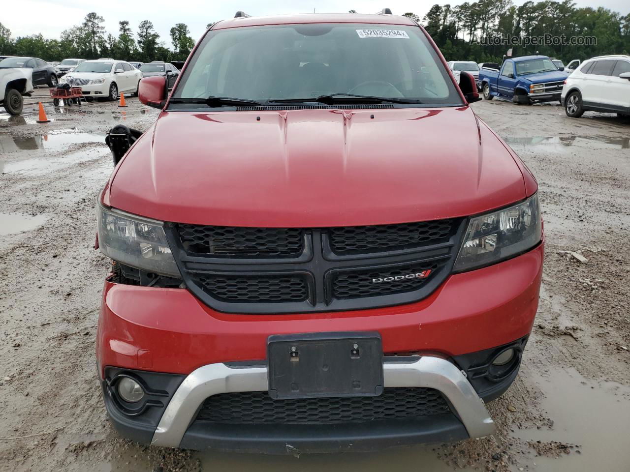 2017 Dodge Journey Crossroad Red vin: 3C4PDDGG2HT553390