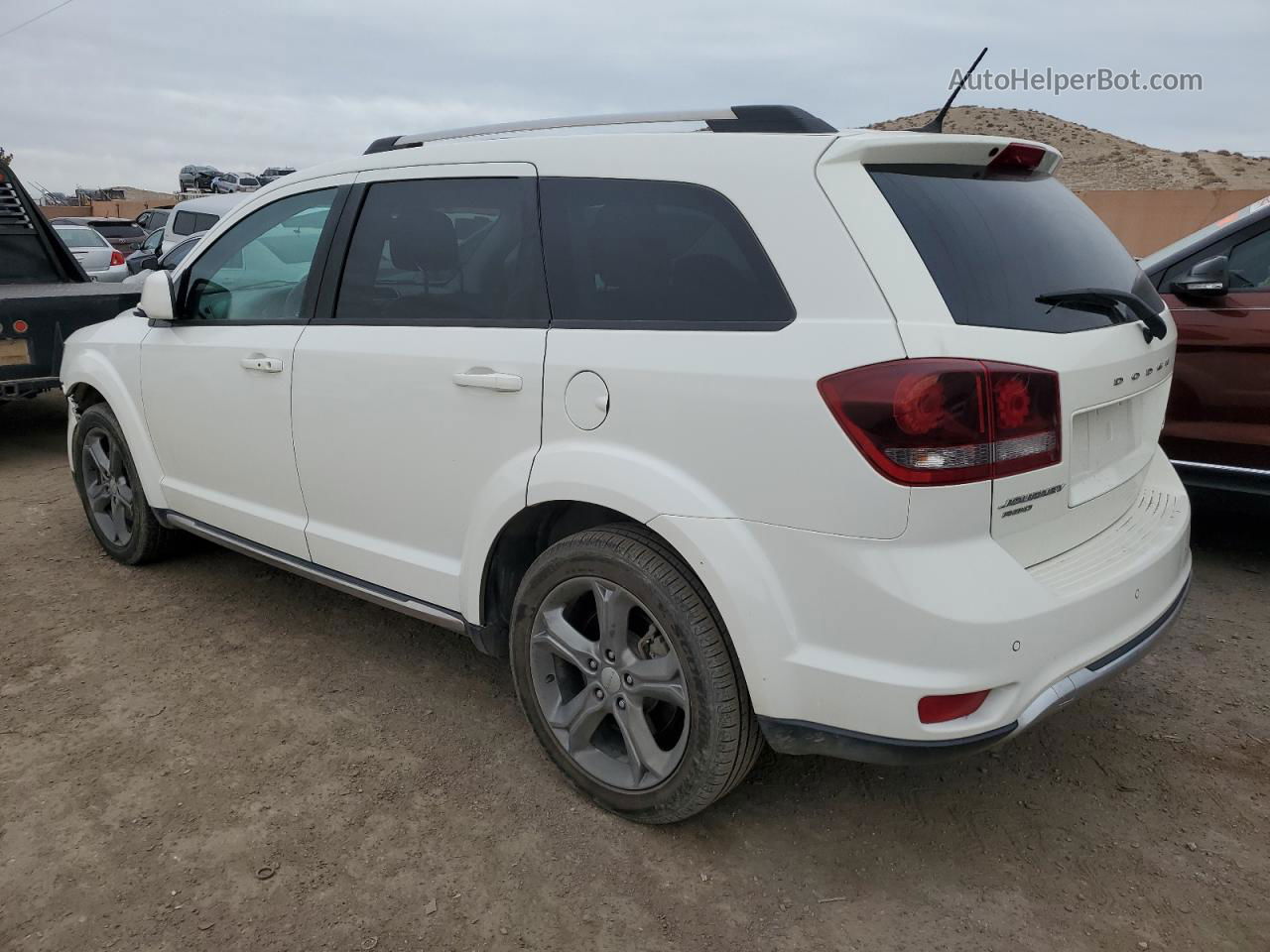 2015 Dodge Journey Crossroad White vin: 3C4PDDGG3FT601069