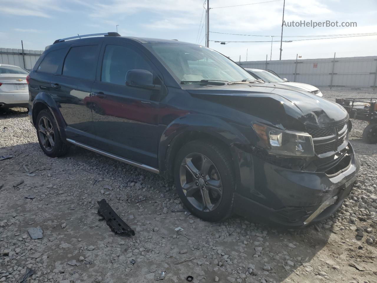 2015 Dodge Journey Crossroad Blue vin: 3C4PDDGG3FT638221