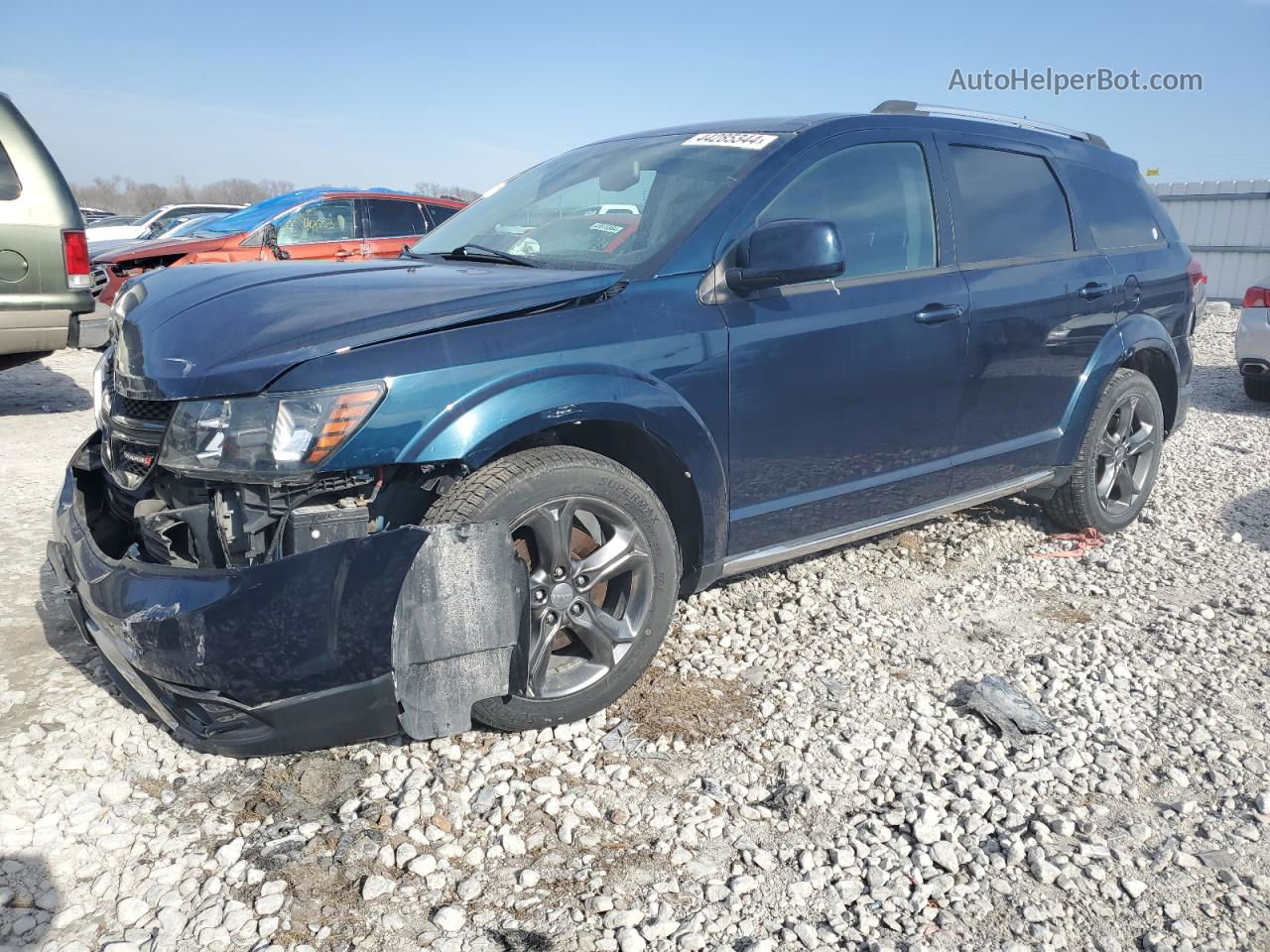 2015 Dodge Journey Crossroad Blue vin: 3C4PDDGG3FT638221