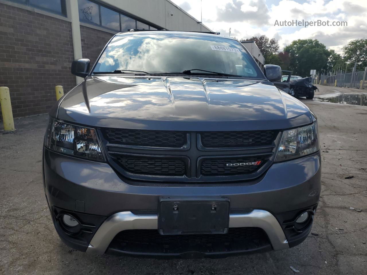 2015 Dodge Journey Crossroad Gray vin: 3C4PDDGG3FT725519