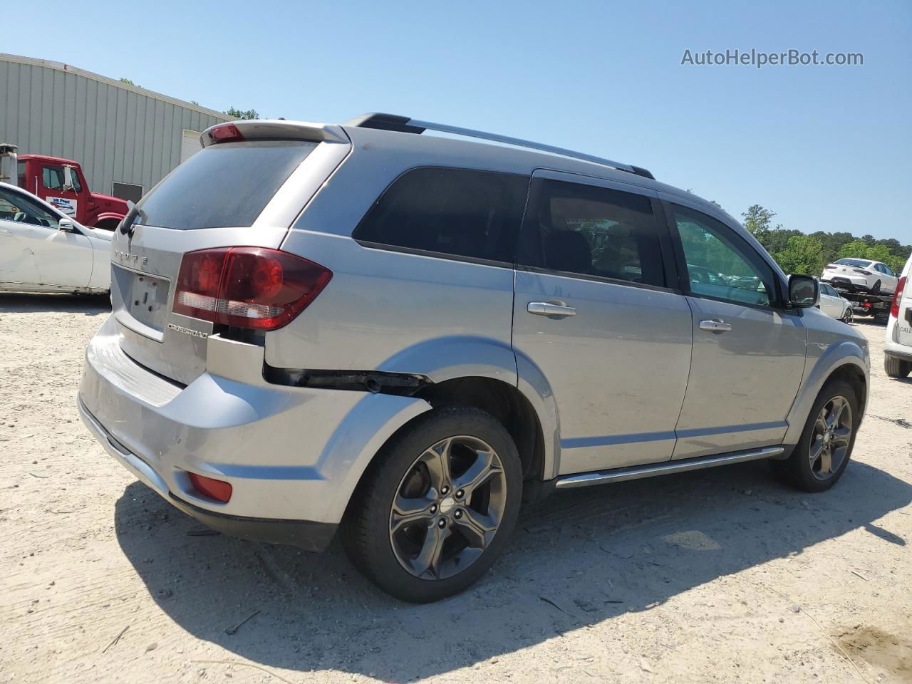 2015 Dodge Journey Crossroad Gray vin: 3C4PDDGG3FT756401