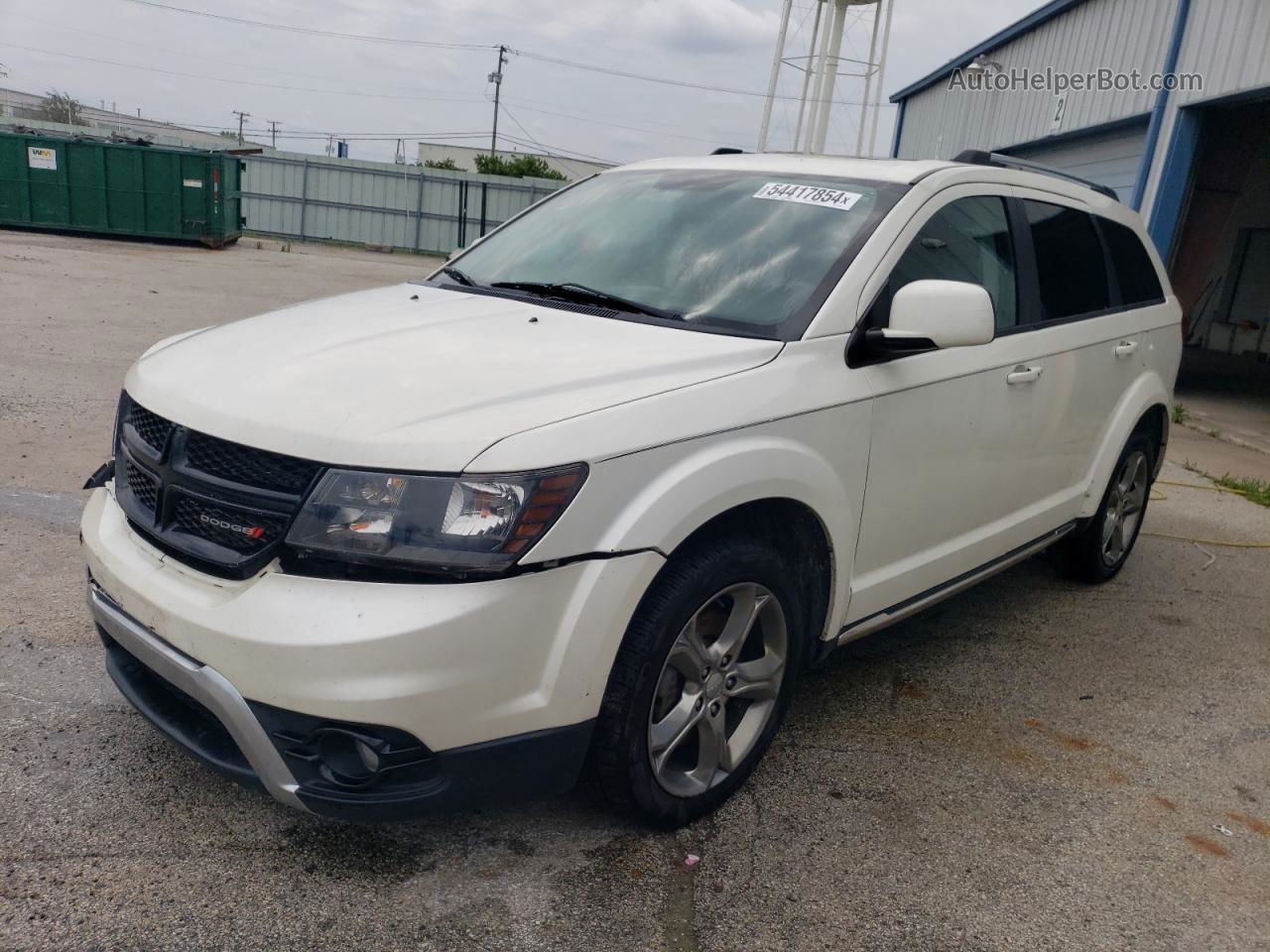 2016 Dodge Journey Crossroad White vin: 3C4PDDGG3GT151165