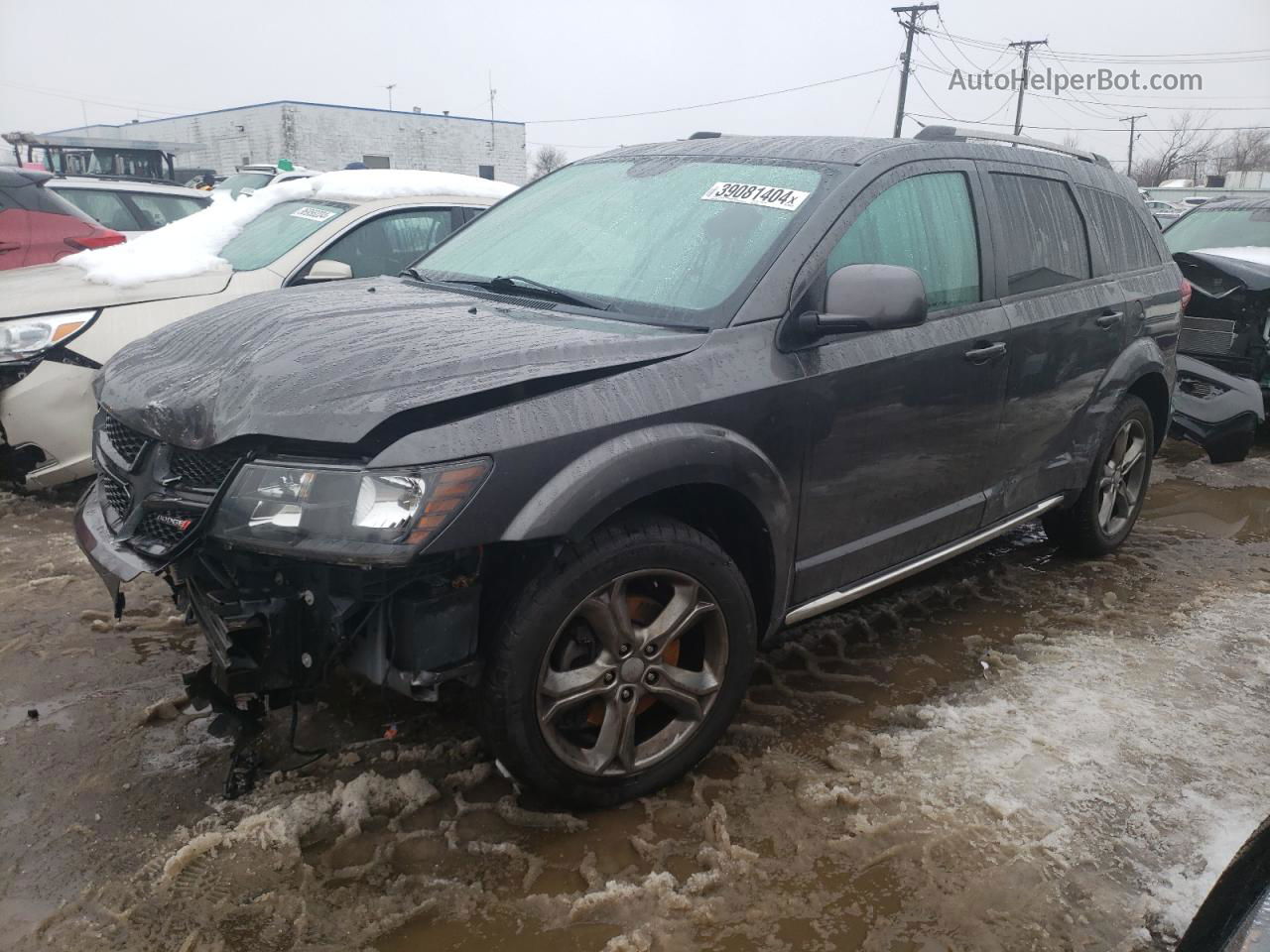 2017 Dodge Journey Crossroad Серый vin: 3C4PDDGG3HT553382