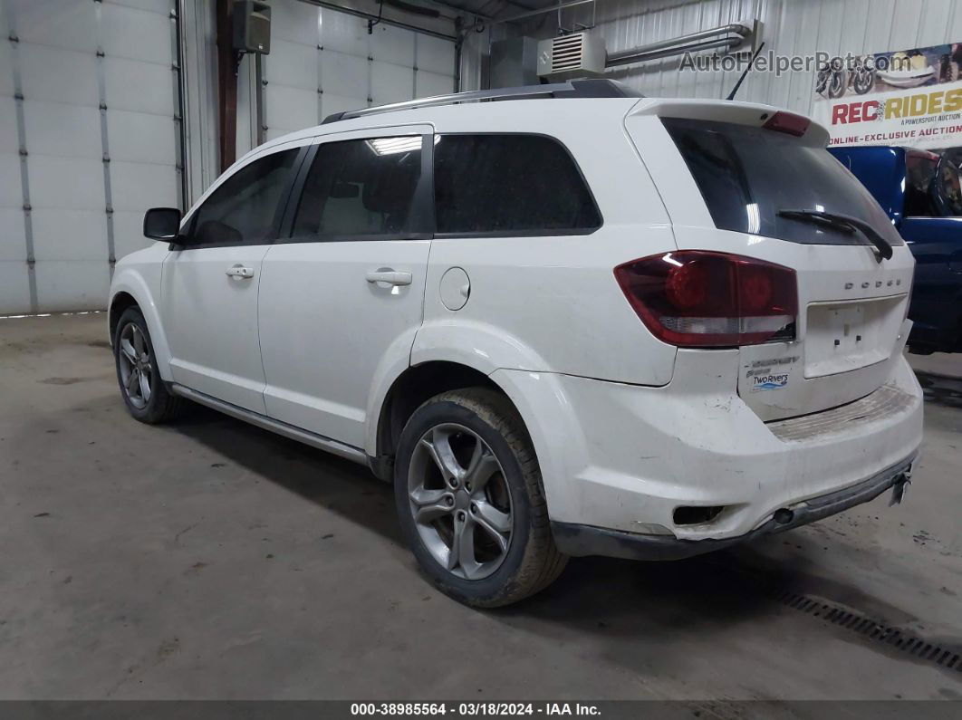 2017 Dodge Journey Crossroad Awd White vin: 3C4PDDGG3HT609045